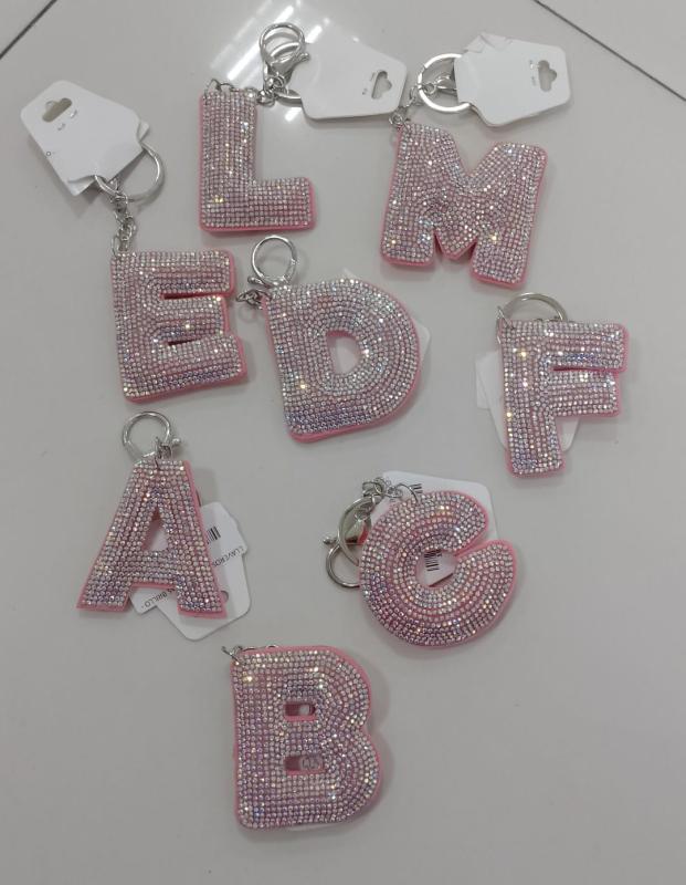 Llavero Letras Varios Brillo - BS 25