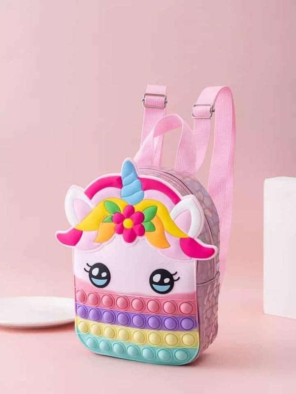 Mochilas De Colgar Pop It Unicornio
