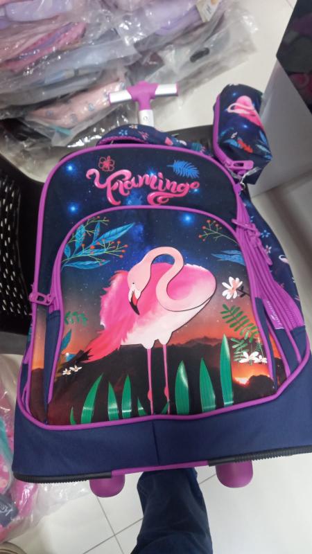Mochila Jasminestar Con Ruedas Flamingo