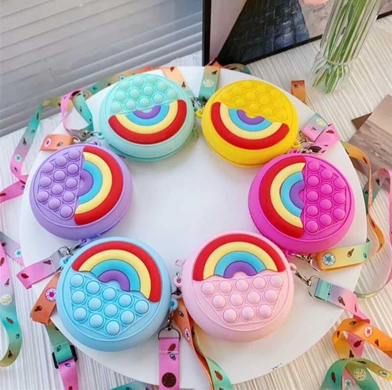 Bandolera Pop It Arcoiris